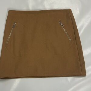 Camel Mini Skirt, size 6